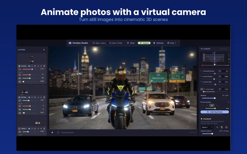 Parallax Studio screenshot