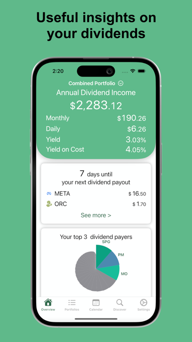 Dividend Tracker° Screenshot