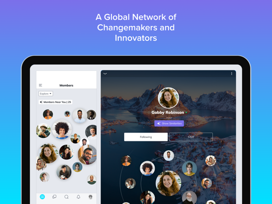 Connect AI Blockchain iPad screenshot 1 - Social Networking app