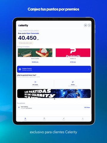 Club Celerity Ecuador iPad screenshot