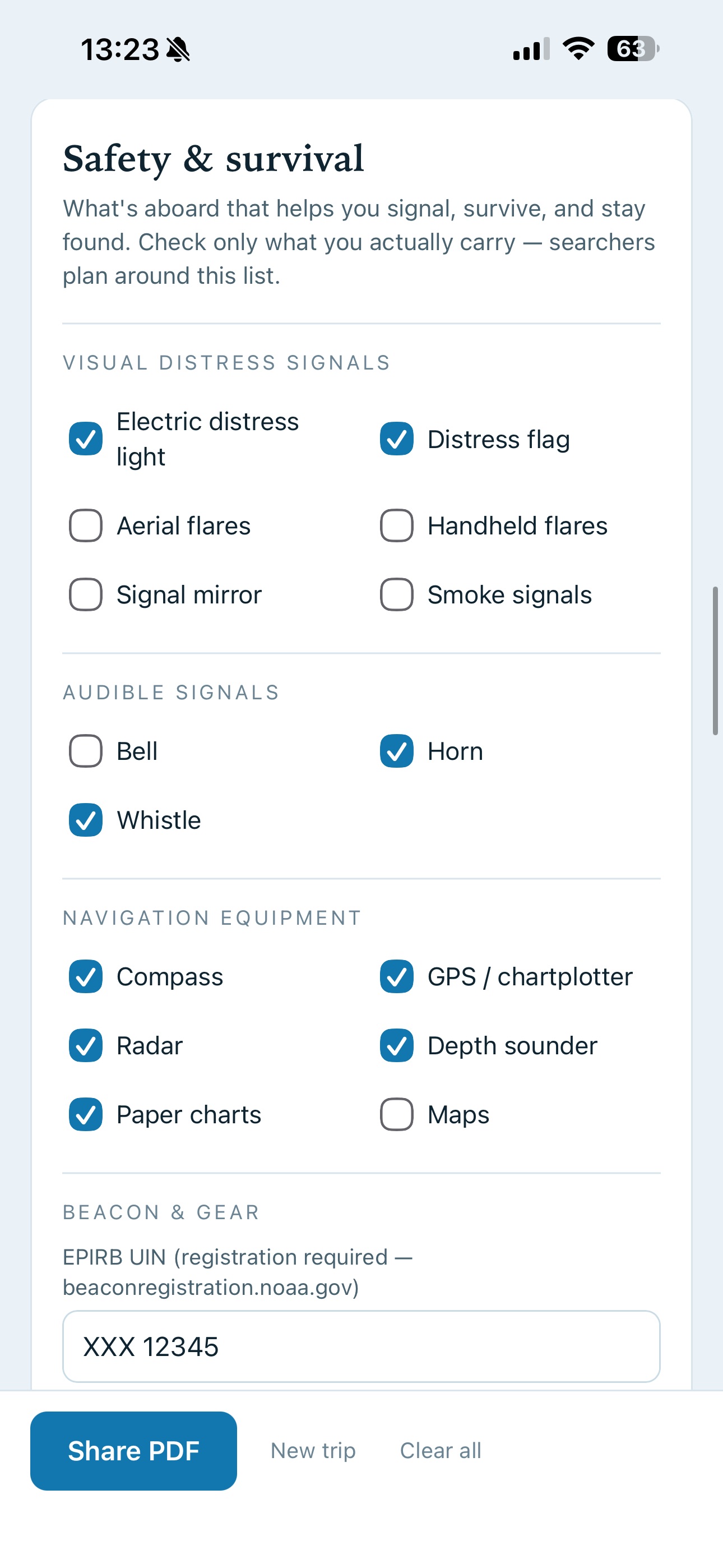 Screenshot 7 of Rainbow's End Float Plan