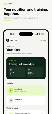 Calyxo: AI Health & Fitness iPhone screenshot