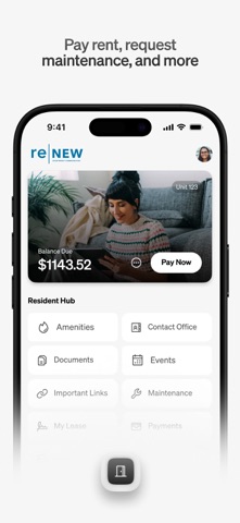 ReNew Resident iPhone screenshot