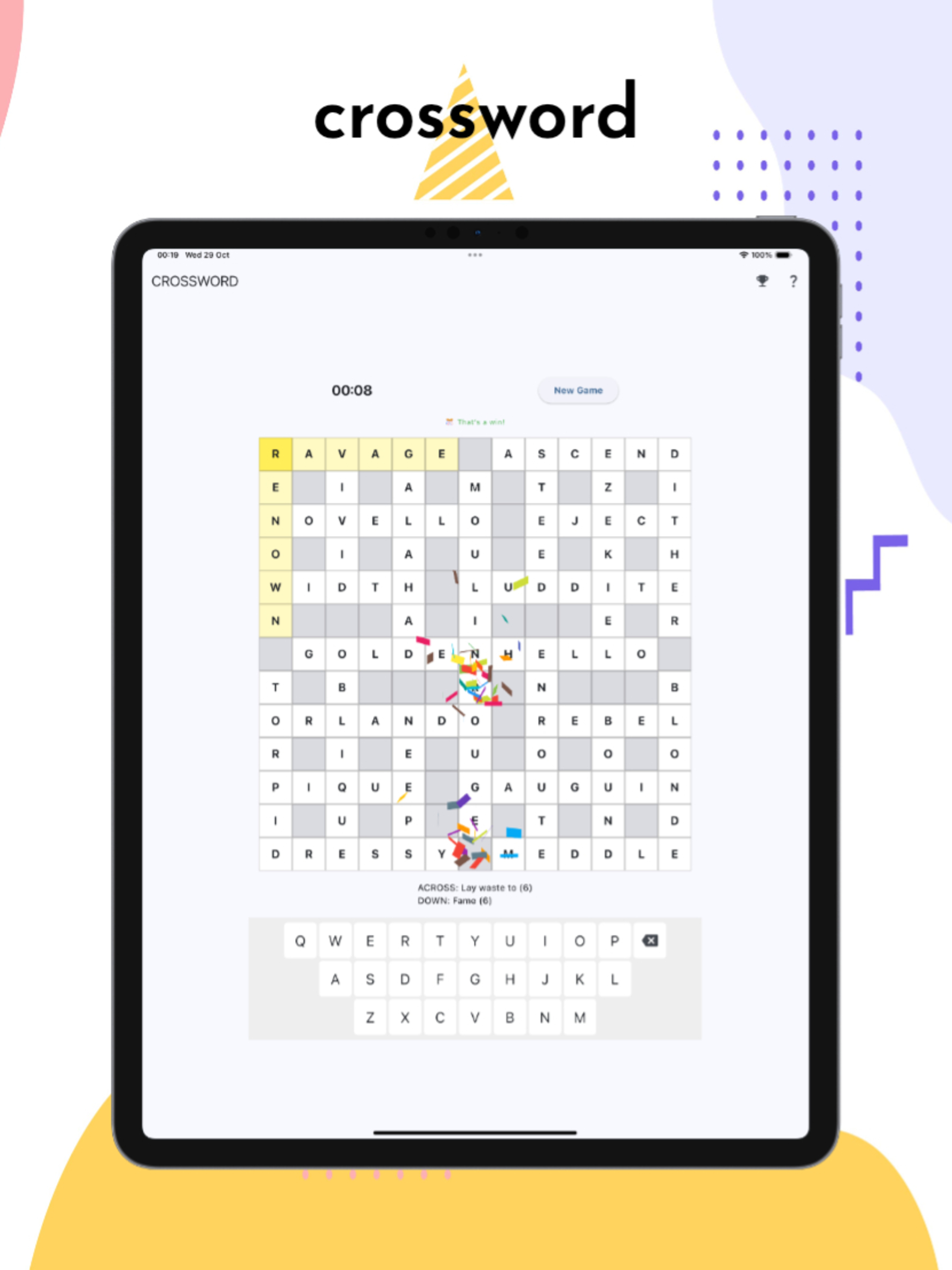 Crossword puzzle: English screenshot 5