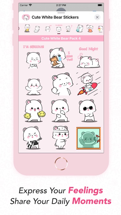 Screenshot 4 of Cute White Bear App