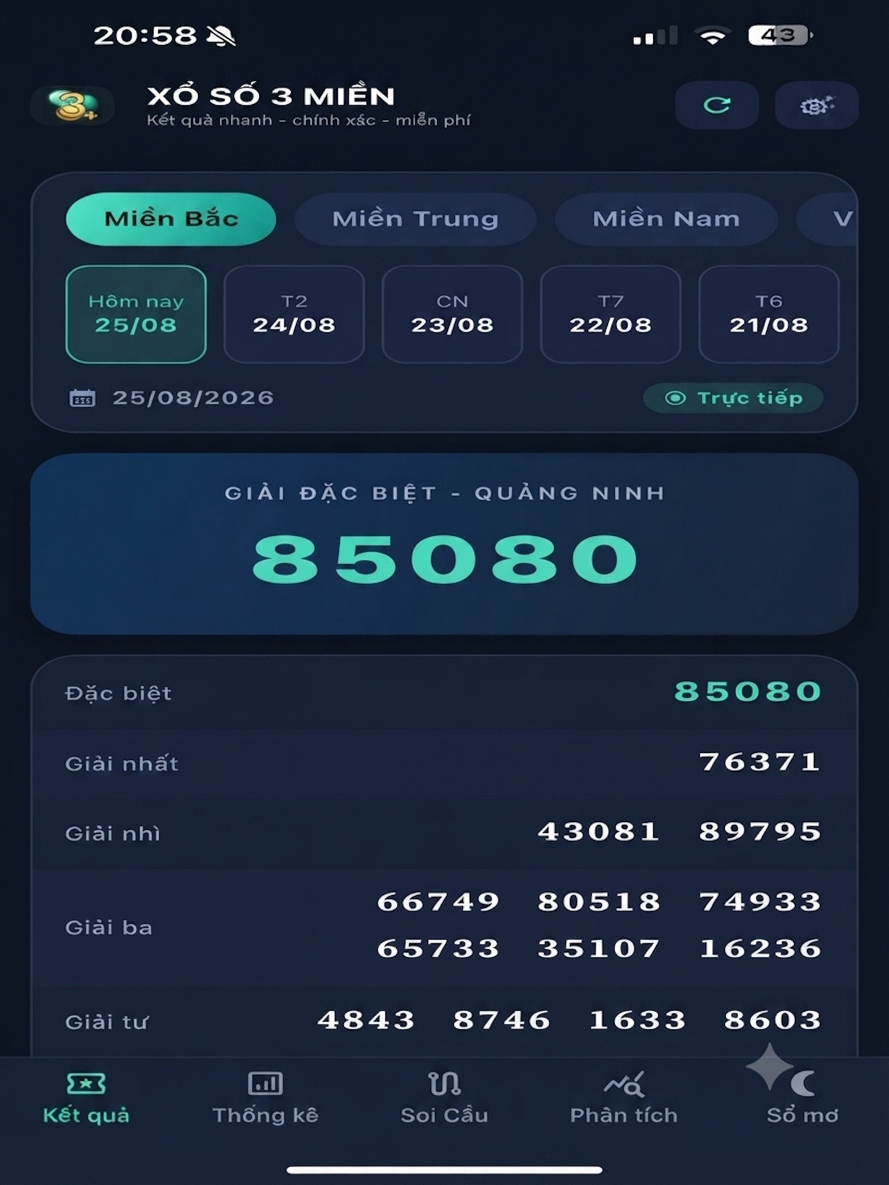 Screenshot 5 of Xổ Số 3 Miền Plus