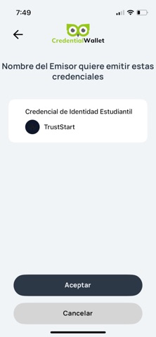 Credential Wallet screenshot