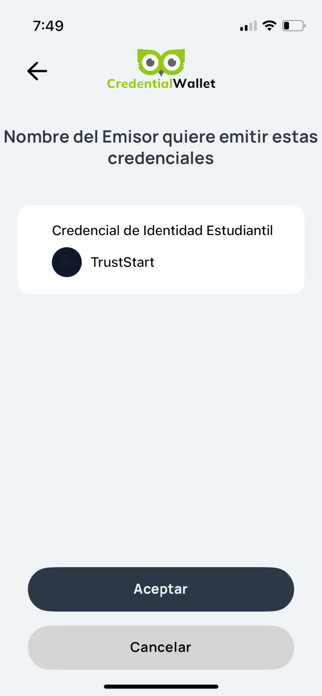 Credential Wallet Screenshot 1 of 3