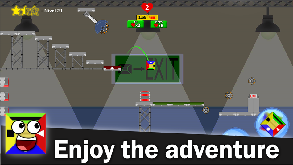 #2. The BOX: 2D Platform Game (iOS) 由: Victor Angel Belluccini