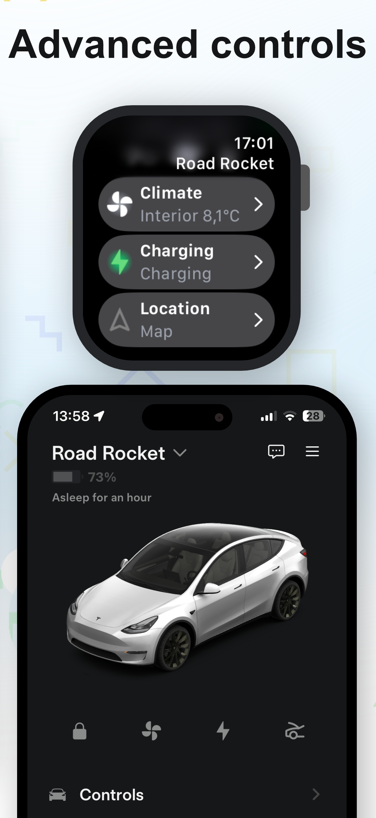 Teswear: Watch app for Tesla screenshot 3
