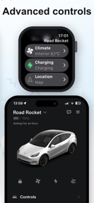 Teswear: Watch app for Tesla screenshot