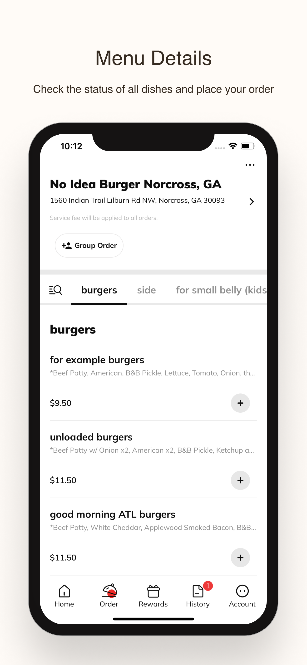 No Idea Burger Joint