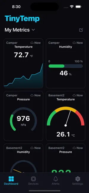 TinyTemp Monitor screenshot 1