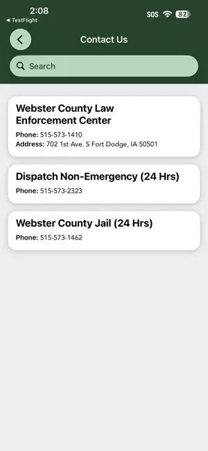 Webster County Sheriff Iowa screenshot 2