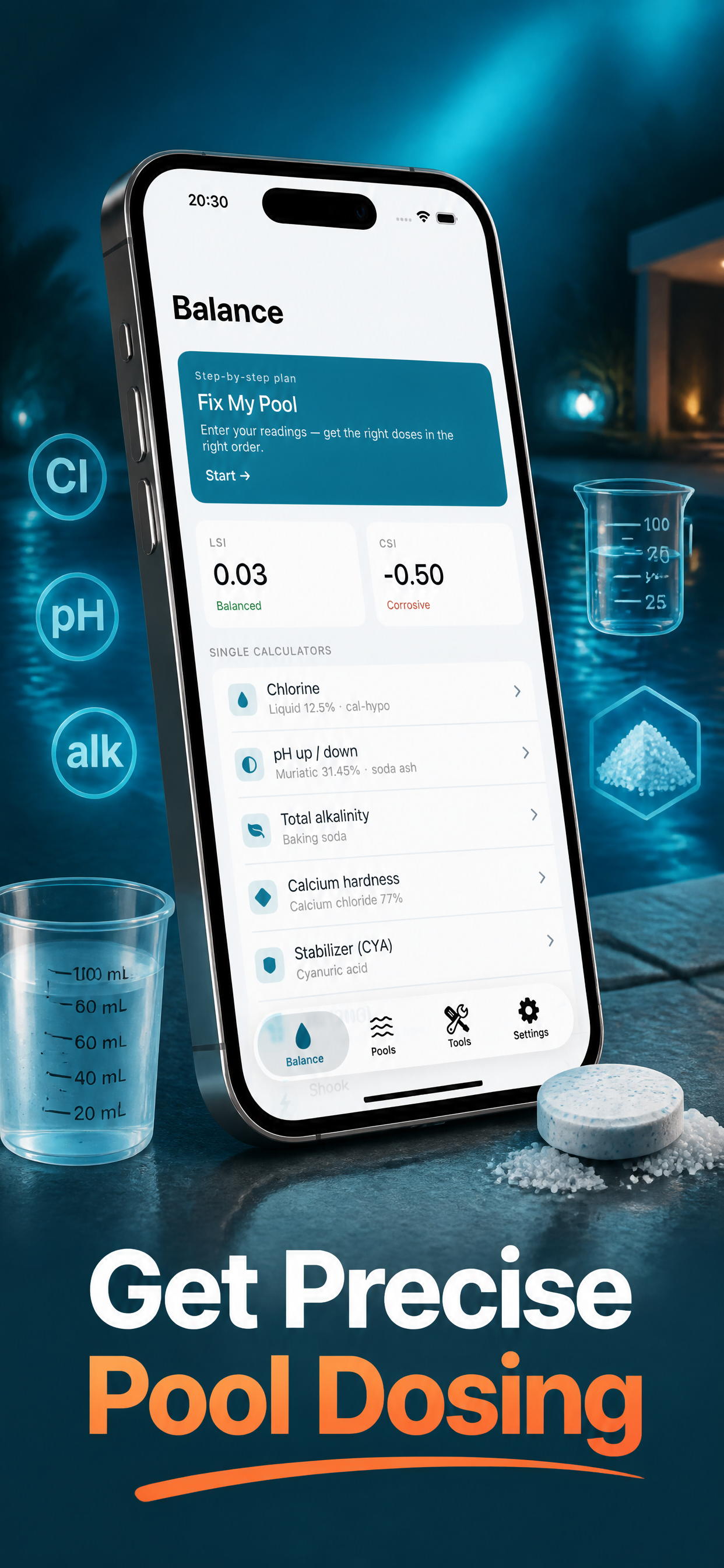 PoolDose: Chlorine, pH & Salt screenshot 2