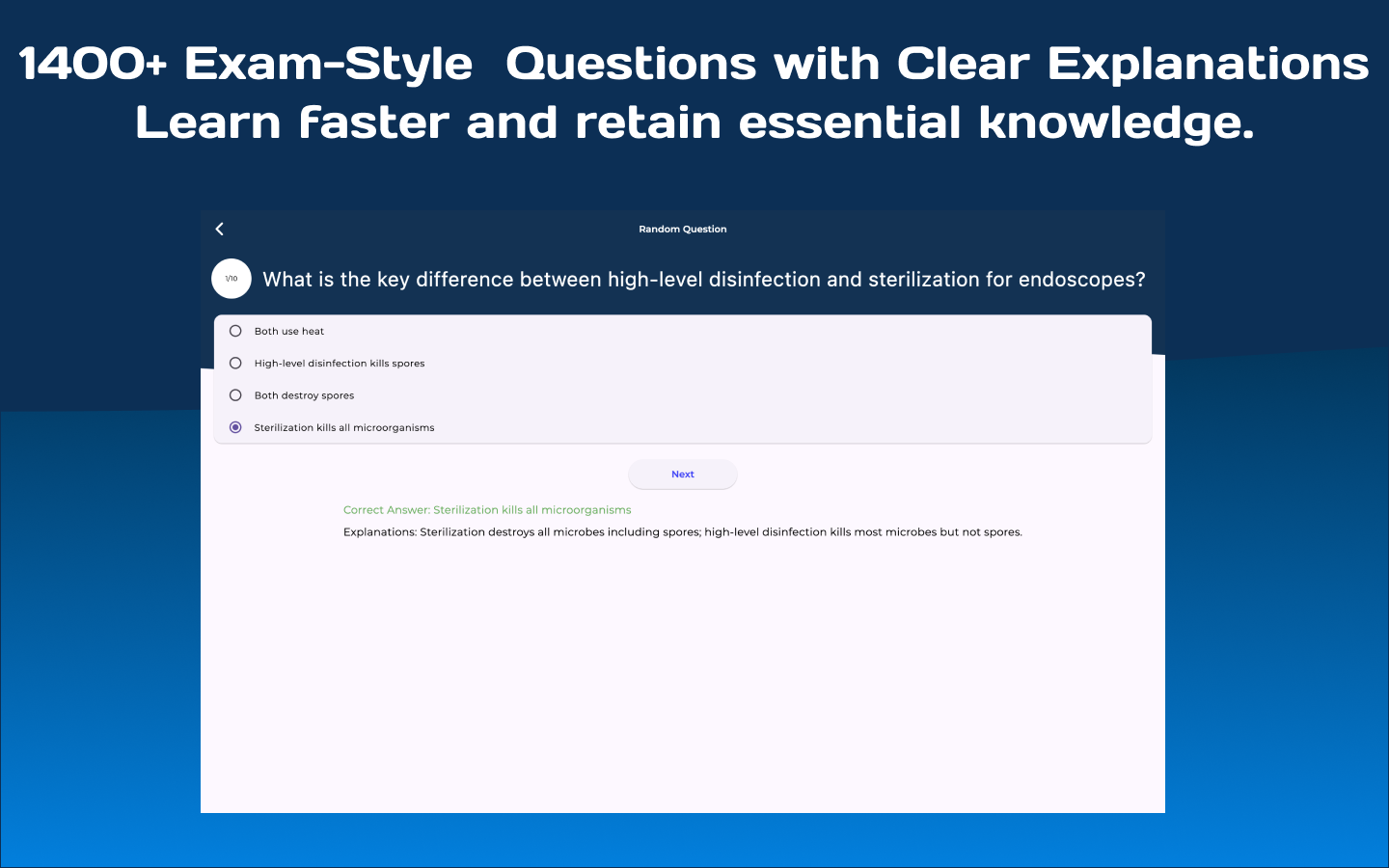 Sterile Processing Tech Exam screenshot 16