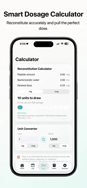 Dosy: Peptide & GLP-1 Tracker screenshot 2
