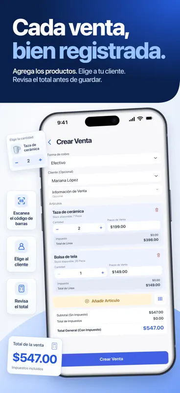 Salelog: Inventario y Ventas screenshot 4 of 7