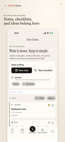 ADHD Notes: AI Brain Dump iPhone screenshot
