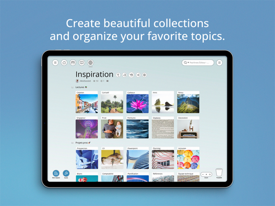 Pearltrees iPad app afbeelding 3