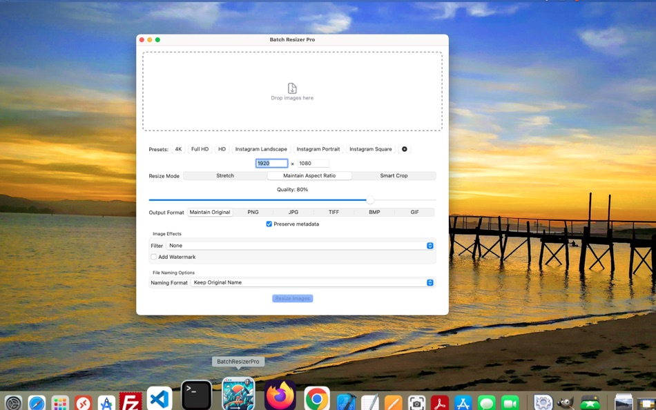 #2. BatchResizerPro (macOS) Ved: Eduardo Revilla Vaquero
