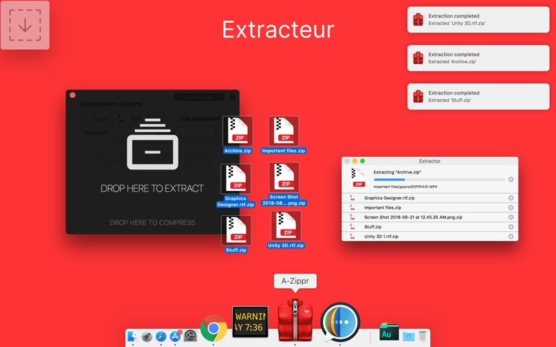 Screenshot #2 pour RAR Extractor: A-Zippr Pro