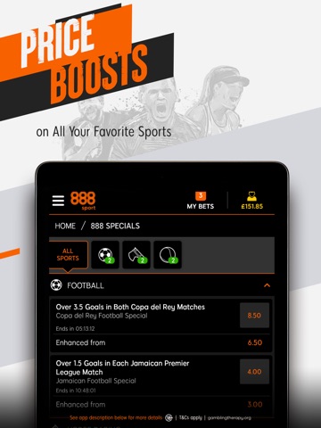 888 Sport: Live Sports Betting iPad screenshot 2