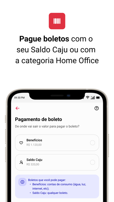 Caju - Benefícios por inteiro Screenshot