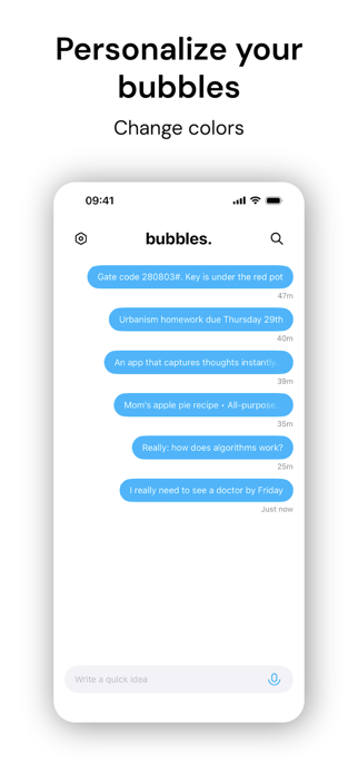 bubbles - Your notes, faster Screenshot 6 of 7