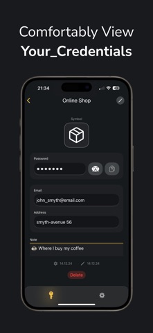 MonKey Passwordmanager iPhone screenshot
