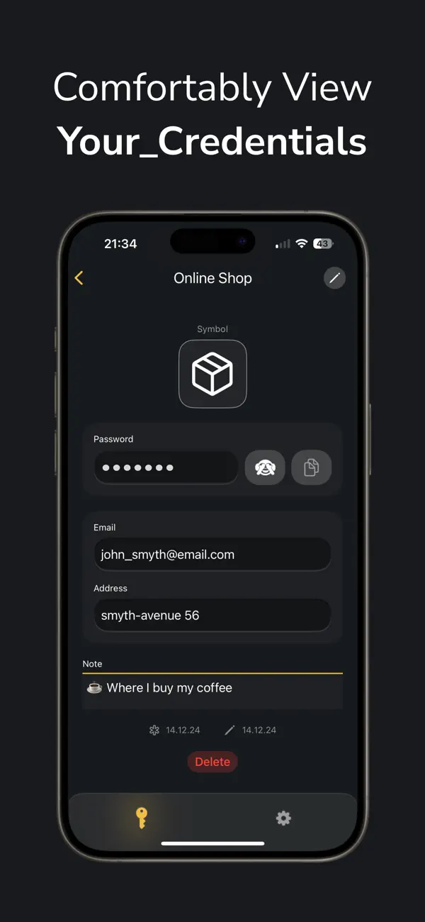 #2. MonKey Passwordmanager (iOS) Ved: CARLO ERIC DEROUAUX