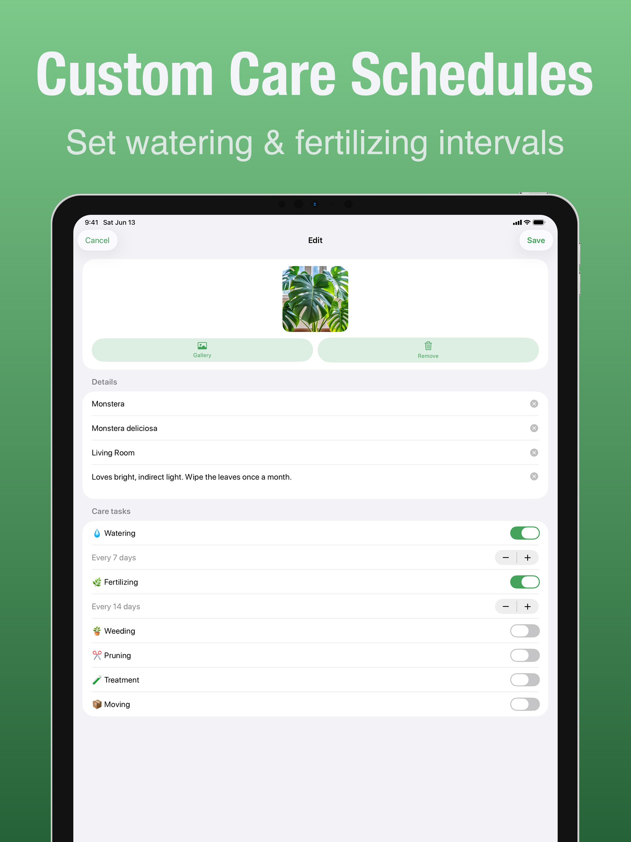 Plant Care: Watering Reminder