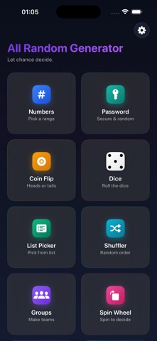 All Random Generator Screenshot 1 of 9