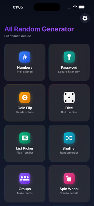 All Random Generator Screenshot 1 of 9