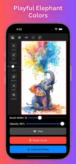Скриншот Sketchful - Drawing Pad на iPhone 4