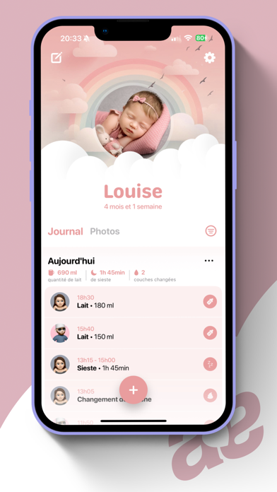 Screenshot #1 pour Aeris - Le journal de bébé