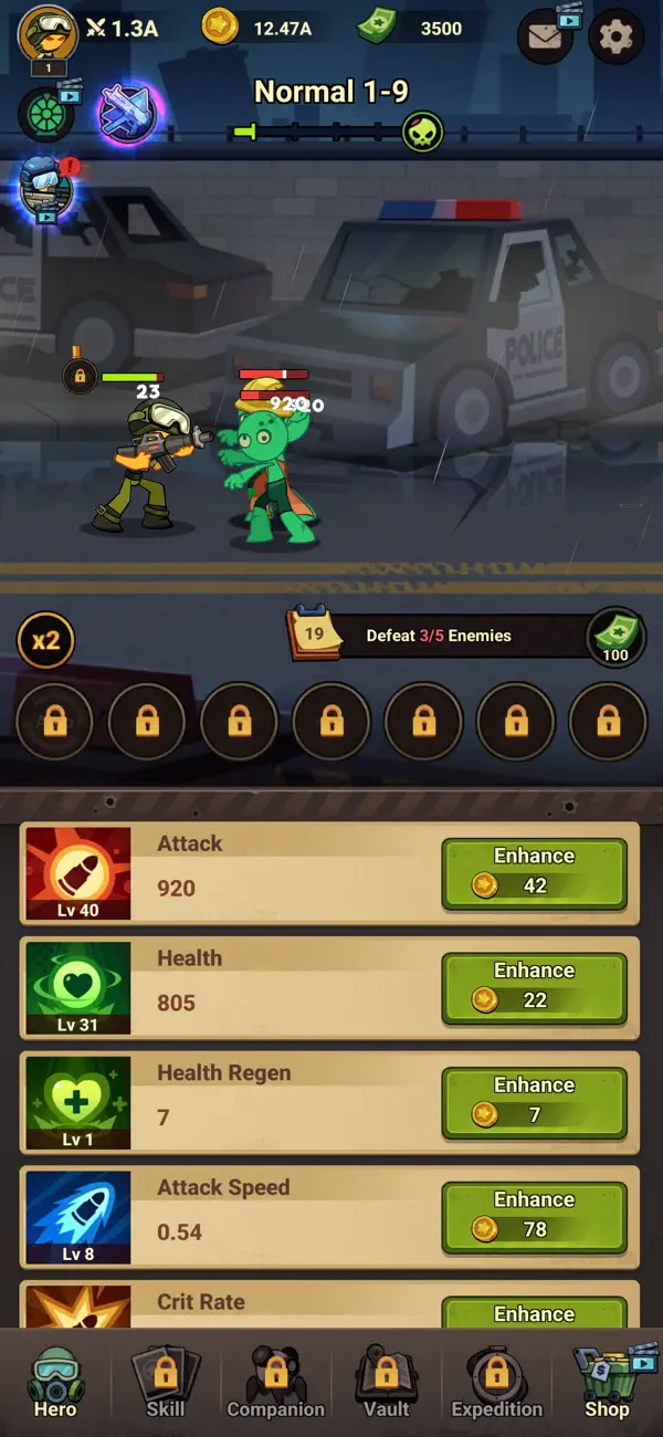 Stickman War: Epic Idle RPG Hack screenshot 6 - game app interface