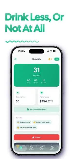 Unbottle: Drink Less Alcohol screenshot 1