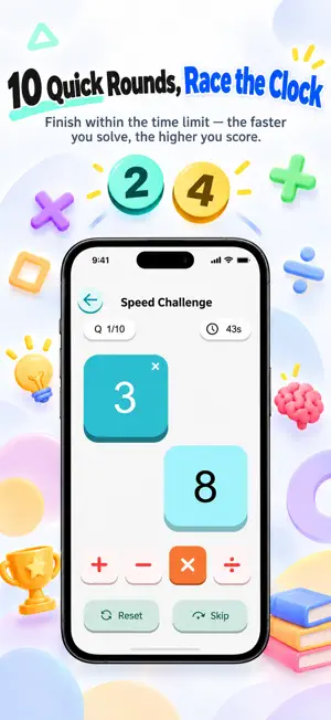 Math24: Brain Math Challenge screenshot 3