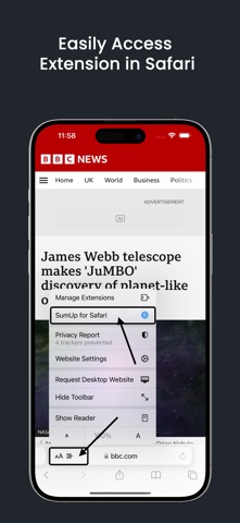 SumUp for Safari Screenshot 1 of 4