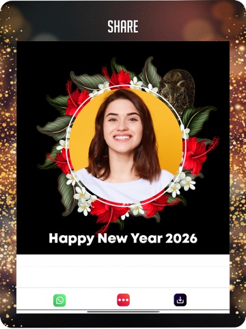 Happy New Year Frames 2026 iPad screenshot