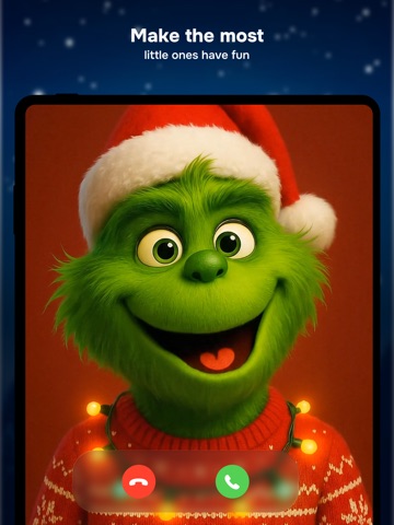 Chat Message to Santa in Xmas iPad screenshot