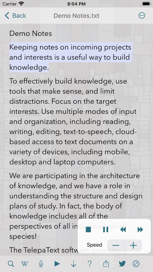 #1. TelepaText - editor, speech (iOS) 由: Imaja