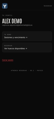 Reservar IA Gym iPhone screenshot