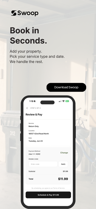 Swoop - Trash Can Service Screenshot 3 of 5