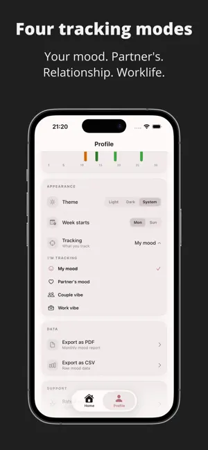 Mood Tracker Calendar screenshot 2
