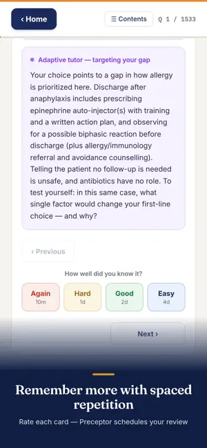 Preceptor: CCFP screenshot 3