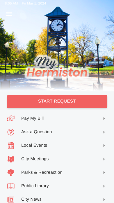 My Hermiston iPhone screenshot 1 - Utilities app