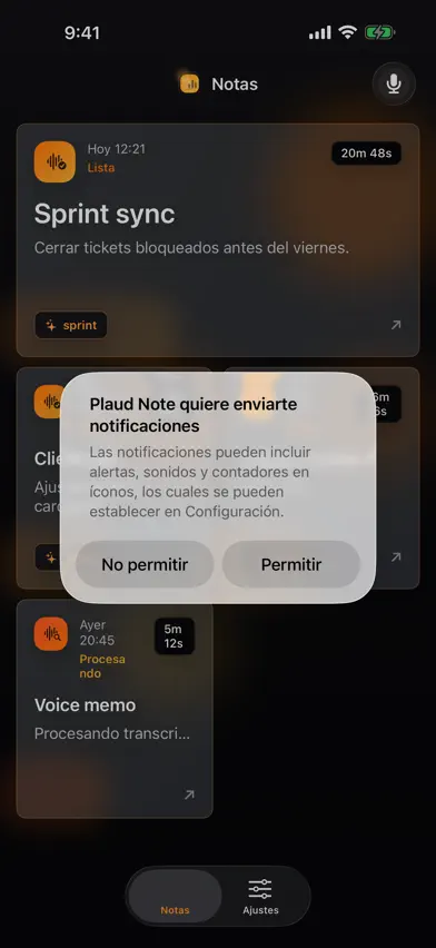 Plaud Note screenshot 1