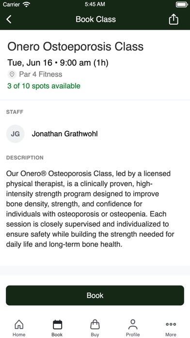 Par 4 Fitness screenshot